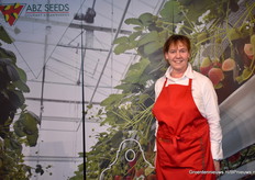 Dorien van Engelenburg maakte iedereen blij met overheerlijke aardbeien van ABZ Seeds die gepaard gingen met een bolletje vanille ijs.
